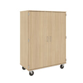 67" Tall Assembled Mobile Computer Storage Cabinet with Lockable Doors - 80610 F67 - Steven's I.D.SYSTEMS®